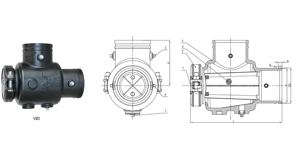 Grooved Diversion Strainer